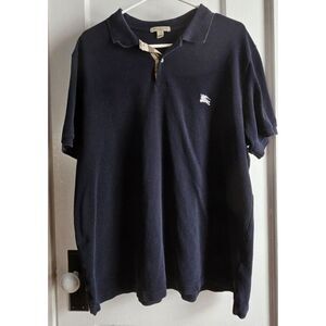Burberry Brit Men's Navy blue Modern Fit Polo Shirt Tee Sz XX TTG Classic Turkey